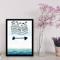 Quadro Decorativo Explore More 45x34cm