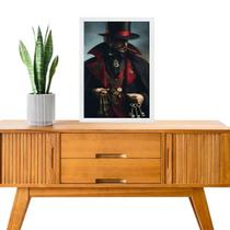 Quadro Decorativo Exu 7 Chaves 24x18cm