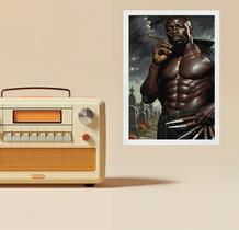 Quadro Decorativo Exu 7 Facadas 45X34Cm