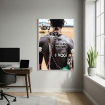 Quadro Decorativo Exu Abre os Caminhos Mas. - 70x50cm Cor:Moldura Preta