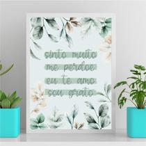 Quadro Decorativo Exú Capa Preta 33X24Cm - Com Vidro Preta