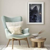 Quadro Decorativo Exú Capa Preta - 60X48Cm