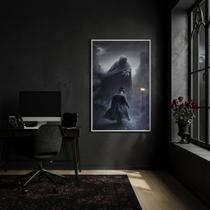 Quadro Decorativo Exú Capa Preta - 70x50cm