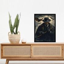 Quadro Decorativo Exu Morcego 33X24Cm - Com Vidro Quadro Decorativo Exu Morcego 33X24Cm - Com Vidro