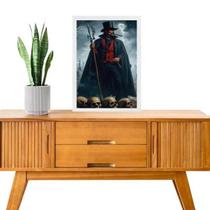 Quadro Decorativo Exu Quebra Osso 24X18Cm - Com Vidro