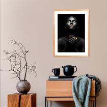 Quadro Decorativo Faces Kalifa Inclui Moldura 60x45