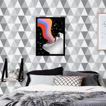 Quadro Decorativo Fale Colorido 34x23cm