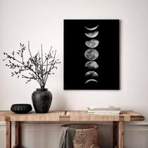 Quadro Decorativo Fases da Lua - 70x50cm
