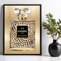 Quadro Decorativo Fashion Perfume Oncinha 45X34Cm Quadro Decorativo Fashion Perfume Oncinha 45X34Cm