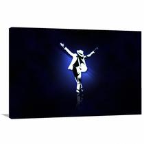 Quadro decorativo FC Michael Jackson POP com Tela em Tecido Quadro decorativo FC Michael Jackson POP com Tela em Tecido