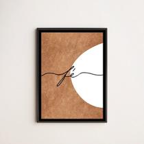 Quadro Decorativo Fé Abstrato 45x34cm - com vidro