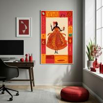 Quadro Decorativo Festa de Orixá - 70x50cm