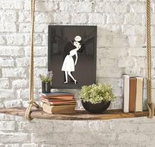 Quadro Decorativo Figurativo Beijo Segunda Guerra