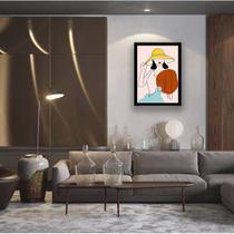 Quadro Decorativo Figurativo Série Mulher Verão 3 45x34cm Quadro Decorativo Figurativo Série Mulher Verão 3 45x34cm