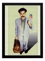 Quadro Decorativo Filme Borat Poster C/ Moldura Quadro Decorativo Filme Borat Poster C/ Moldura
