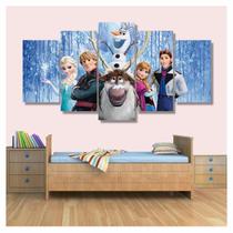 Quadro Decorativo Filme Frozen 130x63 em tecido