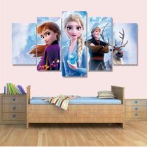 Quadro Decorativo Filme Frozen 1x 130x63 em tecido