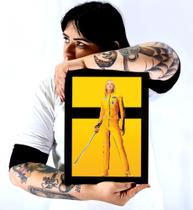 Quadro Decorativo Filme Kill Bill Poster Moldurado Quadro Decorativo Filme Kill Bill Poster Moldurado