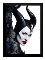 Quadro Decorativo Filme Malévola Cartaz Poster Moldurado
