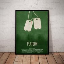 Quadro Decorativo Filme Platoon Guerra Arte Simplista Quadro Decorativo Filme Platoon Guerra Arte Simplista