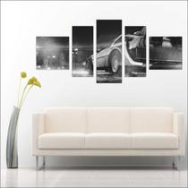 Quadro Decorativo Filmes De Volta Para O Futuro Delorean 5 Peças TT5