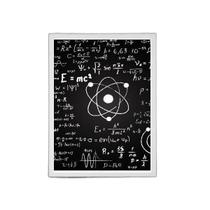 Quadro Decorativo Física Átomo Equação 45X34Cm Vidro Preta Quadro Decorativo Física Átomo Equação 45X34Cm Vidro Preta