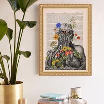 Quadro Decorativo Fisiologia Floral 45x34cm
