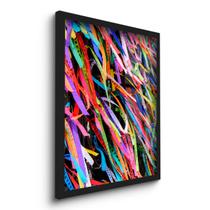 Quadro Decorativo Fitas De Bonfim Fitinhas 45x33 C/Vidro
