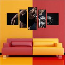 Quadro Decorativo Fitness Academias Decorar 5 Peças TT7