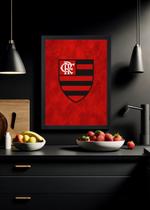 Quadro decorativo Flamengo Eterno Camepao - Com Vidro Tamanho:21cm x 30cm (A4)