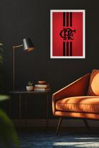 Quadro Decorativo Flamengo - Vidro Incluso Branca Tamanho:21cm x 30cm (A4) Quadro Decorativo Flamengo - Vidro Incluso Branca Tamanho:21cm x 30cm (A4)