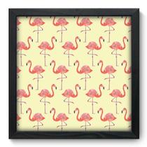 Quadro Decorativo - Flamingos - 33cm x 33cm - 231qdsp Quadro Decorativo - Flamingos - 33cm x 33cm - 231qdsp