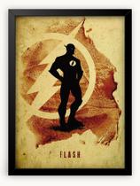 Quadro Decorativo Flash Liga da Justiça 30x42cm A3