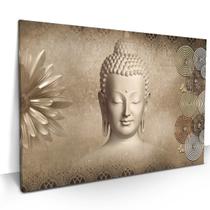 Quadro Decorativo Flor Buda Marrom 90x60 Grande Sala Moderno Quadro Decorativo Flor Buda Marrom 90x60 Grande Sala Moderno
