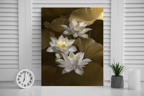 Quadro Decorativo Flor De Lótus 30x30cm