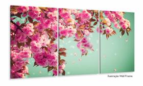 Quadro Decorativo Flor De Primavera Sacura 120x60 Sala