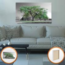 Quadro Decorativo Floral Árvore da Vida Verde para Salas Corredores Quartos 55x100