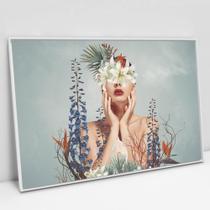 Quadro Decorativo Floral Florescer em tela Canvas