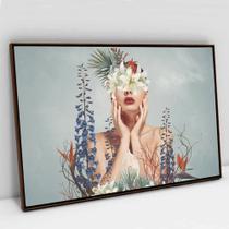 Quadro Decorativo Floral Florescer em tela Canvas