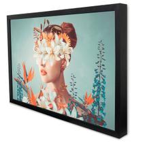 Quadro Decorativo Floral Forest Harmony em Moldura Caixa