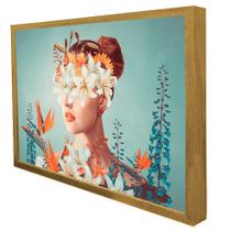 Quadro Decorativo Floral Forest Harmony em Moldura Caixa