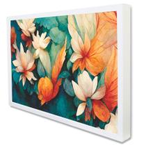 Quadro Decorativo Floral Primavera em Moldura Caixa