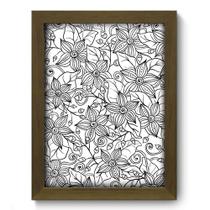 Quadro Decorativo - Flores - 19cm x 25cm - 141qdfm