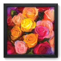 Quadro Decorativo - Flores - 33cm x 33cm - 116qdfp