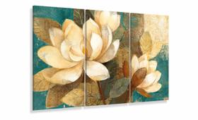 Quadro Decorativo Flores Abstratas 105x65 Quadro Decorativo Flores Abstratas 105x65