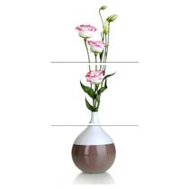 Quadro Decorativo Flores Brancas e Rosa para Sala Nicho Kit Quadro Decorativo Flores Brancas e Rosa para Sala Nicho Kit