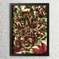 Quadro Decorativo Flores Desidratadas Chuvisco 30x42