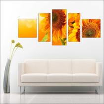 Quadro Decorativo Flores Girassol Salas Decorações Interiores