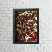 Quadro Decorativo Flores Secas Chuvisco 21x30 Quadro Decorativo Flores Secas Chuvisco 21x30