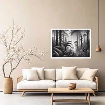 Quadro Decorativo Floresta PeB - 50x70cm Quadro Decorativo Floresta PeB - 50x70cm